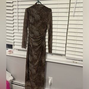 Zara Animal Print Midi Dress